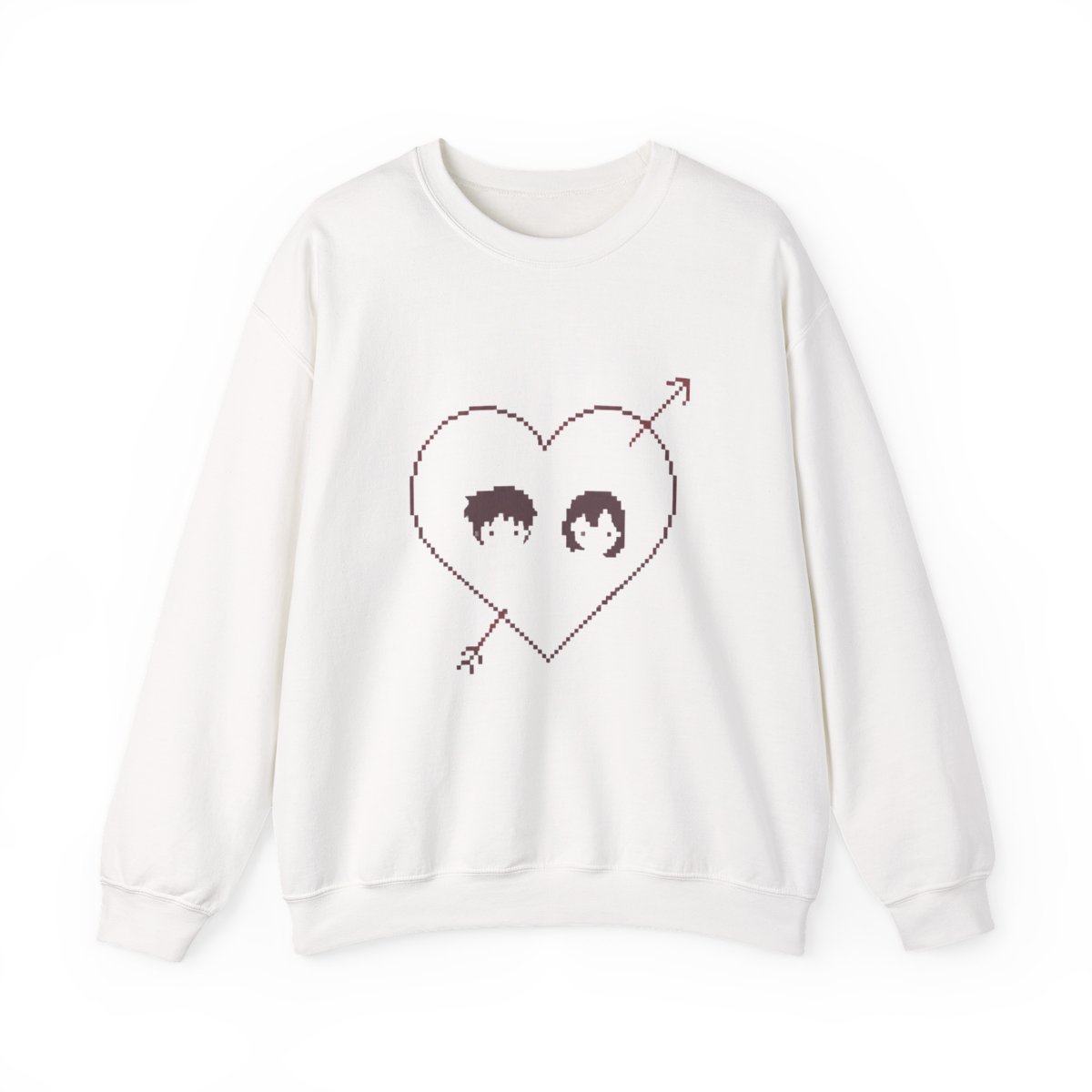 byNessa99 Heart Cartoon Figures Sweatshirt - Official sweatshirts merchandise