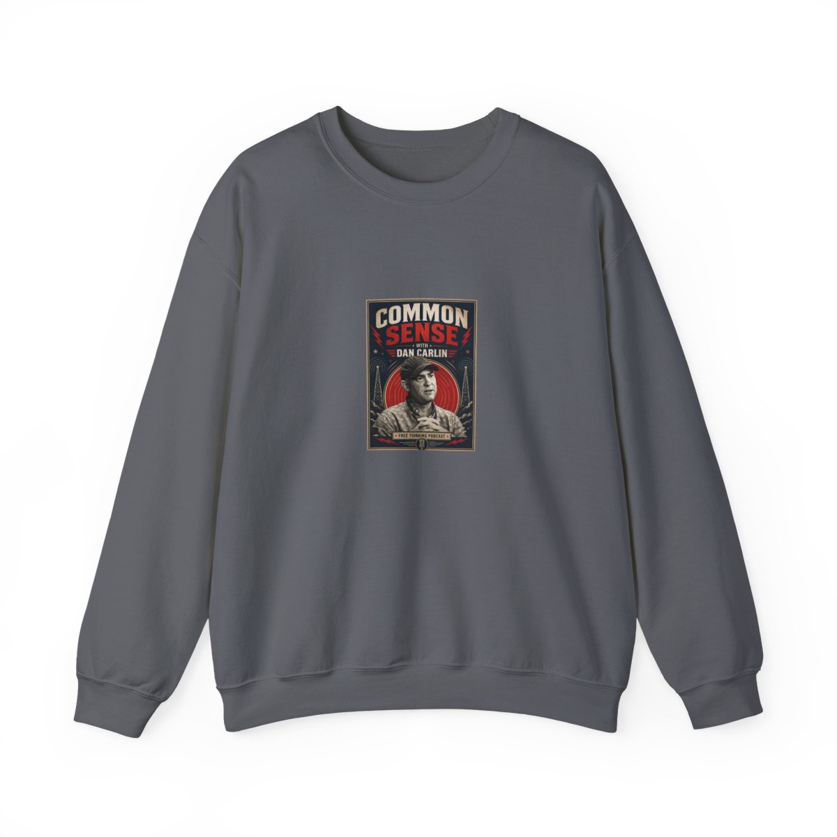 Dan Carlin’s Common Sense "Common Sense with Dan Carlin" Crewneck - alternate angle 5, merchandise