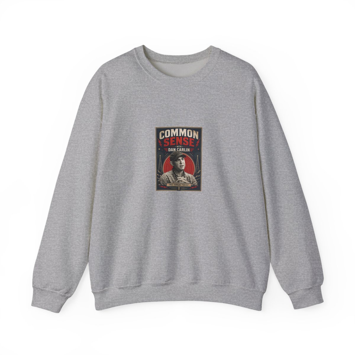 Dan Carlin’s Common Sense "Common Sense with Dan Carlin" Crewneck - alternate angle 2, merchandise