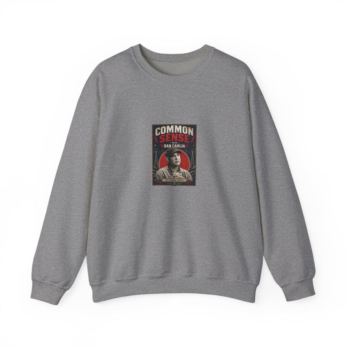 Dan Carlin’s Common Sense "Common Sense with Dan Carlin" Crewneck - alternate angle 3, merchandise